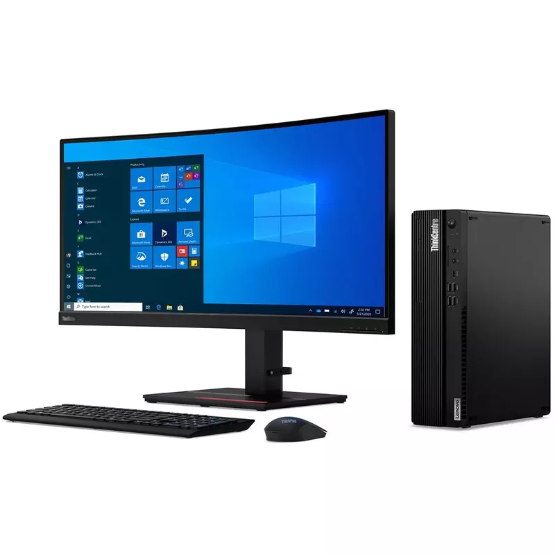 Lenovo ThinkCentre M75s Gen 2 Small Form Factor Desktop Computer, AMD Ryzen 3 PRO 5350G 4.0GHz, 8GB RAM, 256GB SSD, Windows 11 Pro, Black