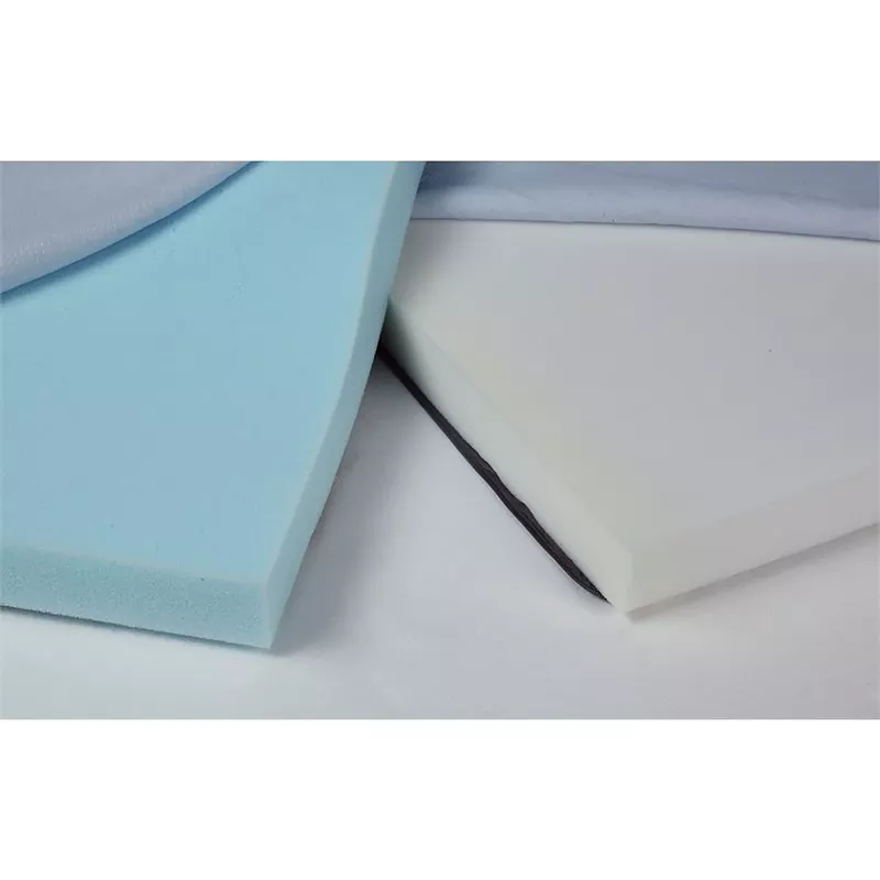 Contemporary Memory Foam Twin Topper Mattress in White
