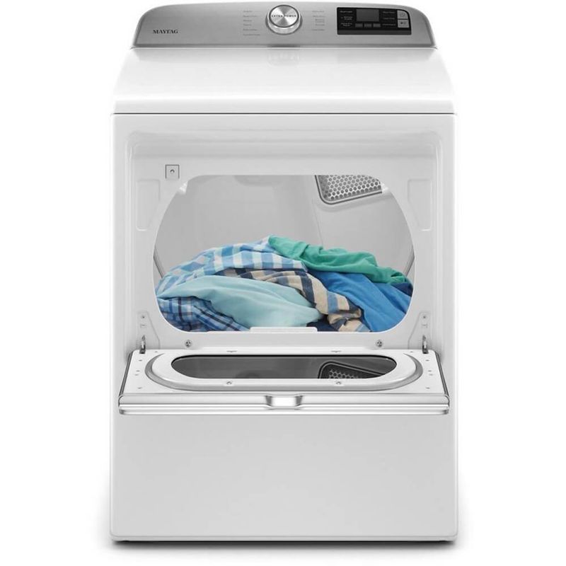 Maytag - 7.4 Cu. Ft. Smart Electric Dryer with Extra Power Button - White