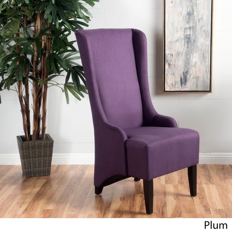 Rent to own Callie Highback Fabric Dining Chair by Christopher Knight