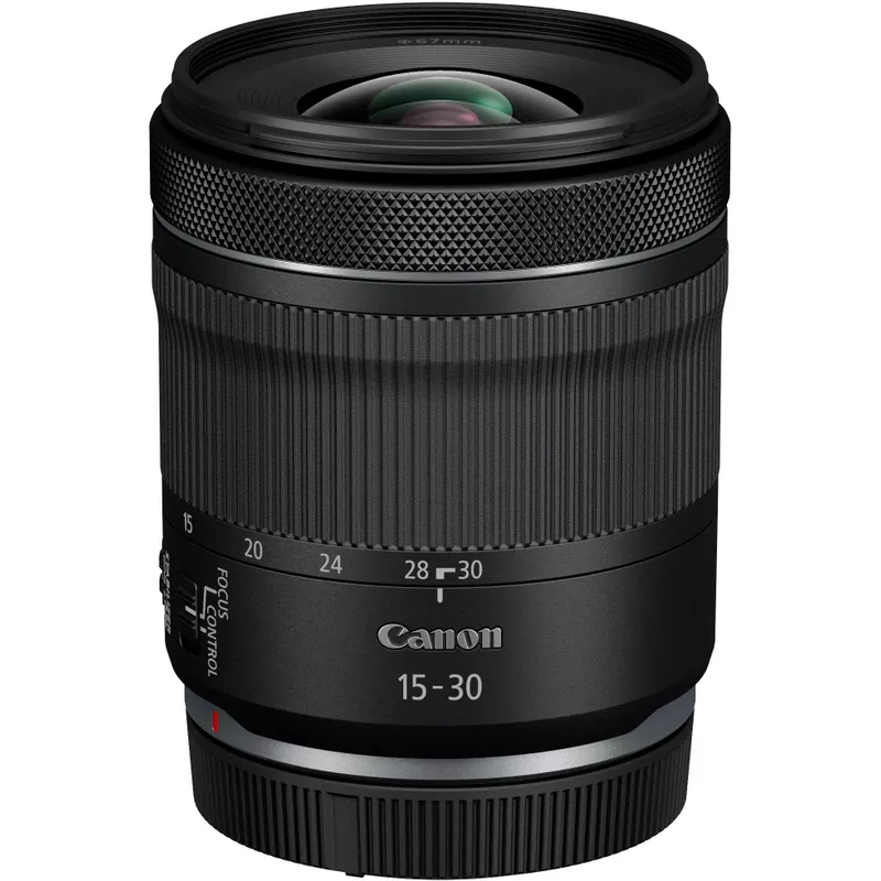 Canon - RF 15-30mm F4.5-6.3 IS STM Ultra-Wide Angle Zoom Lens for EOS R-Series Cameras - Black