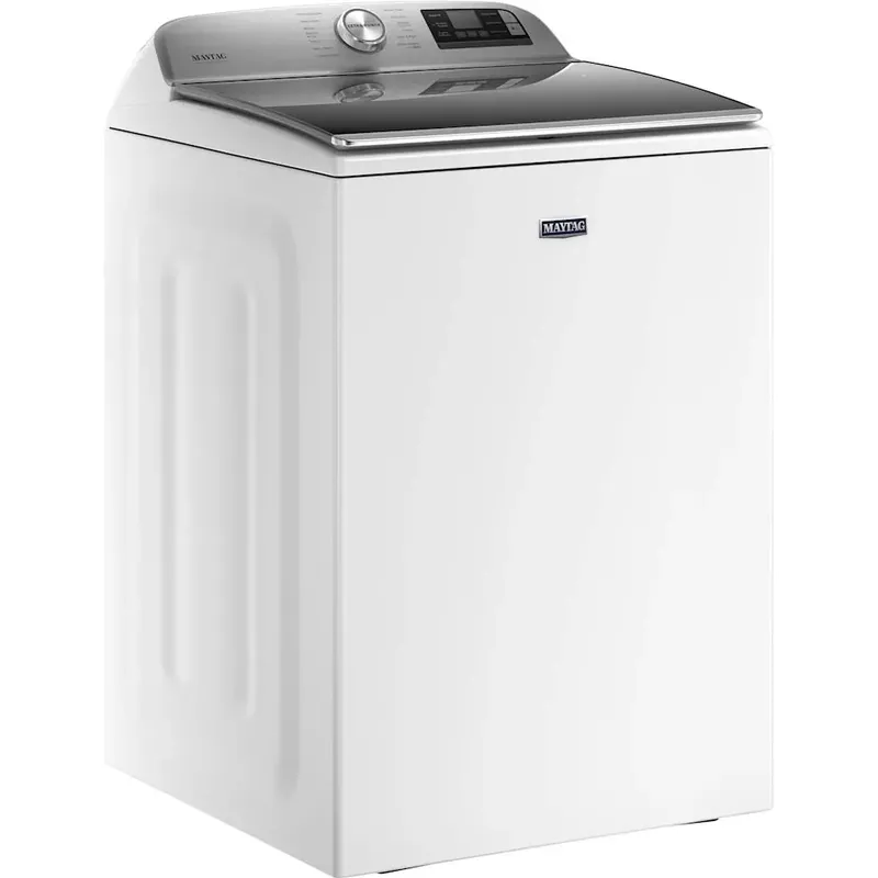 Maytag - 5.3 Cu. Ft. High Efficiency Smart Top Load Washer with Extra Power Button - White