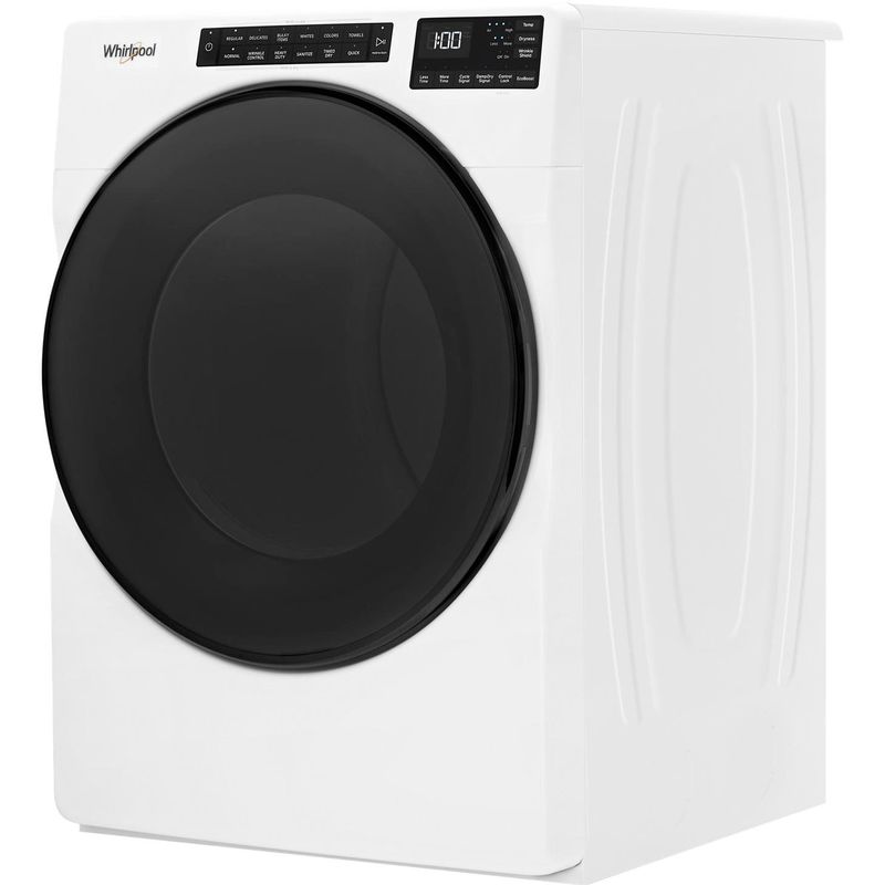 Alt View Zoom 2. Whirlpool - 7.4 Cu. Ft. Stackable Electric Dryer with Wrinkle Shield - White