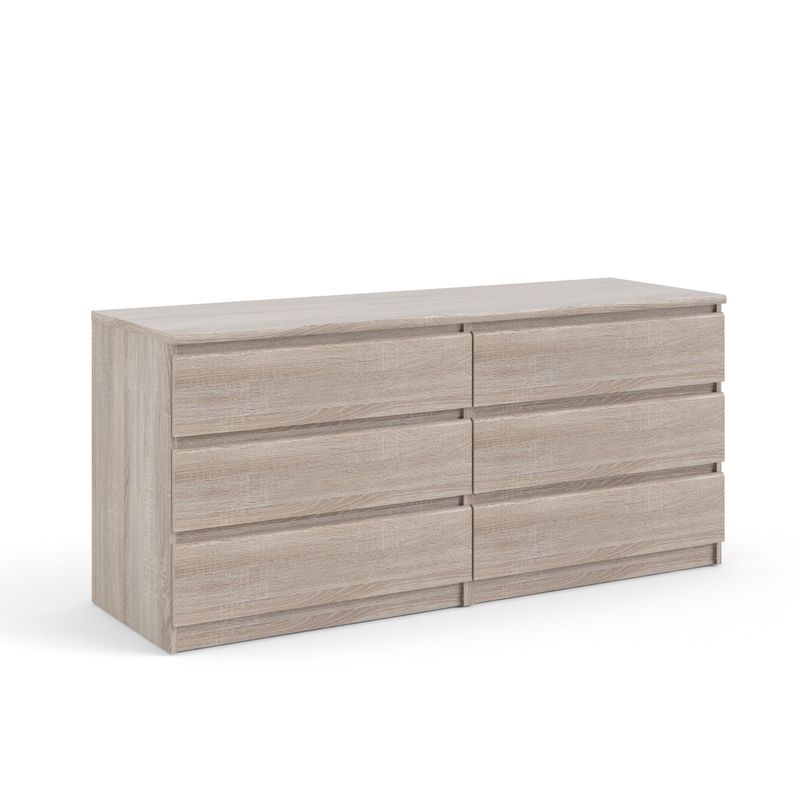 Porch & Den McKellingon 6-drawer Double Dresser - White High Gloss