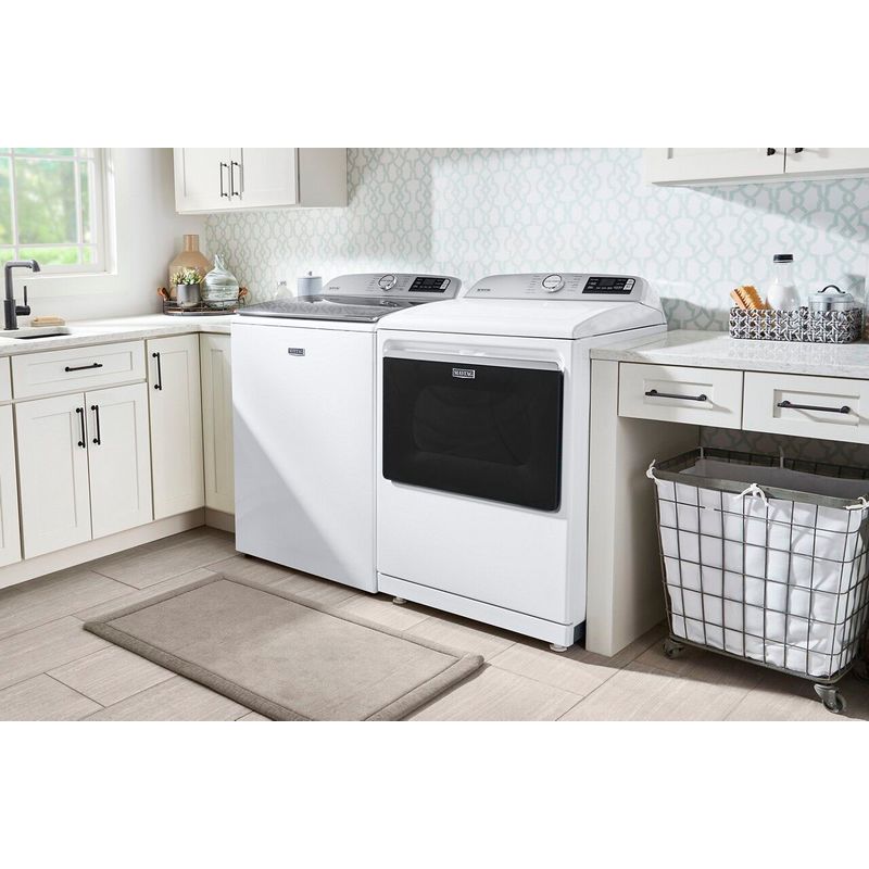 Alt View Zoom 20. Maytag - 7.4 Cu. Ft. Smart Electric Dryer with Steam and Extra Power Button - White