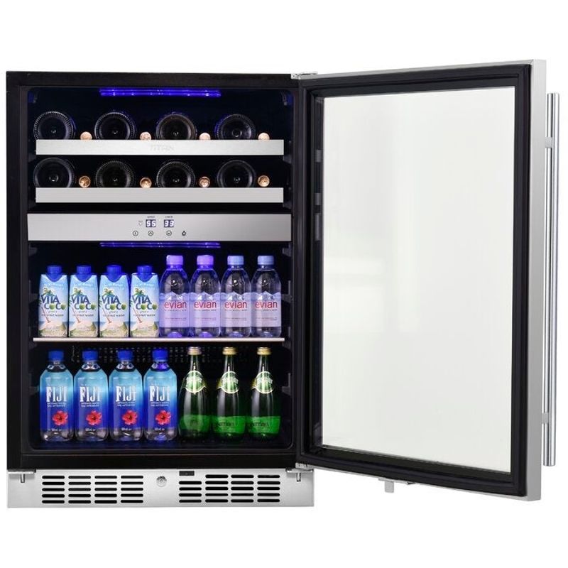 24 in. 16 Bottle and 70 Can Wine and Beverage Cooler - 24 inch