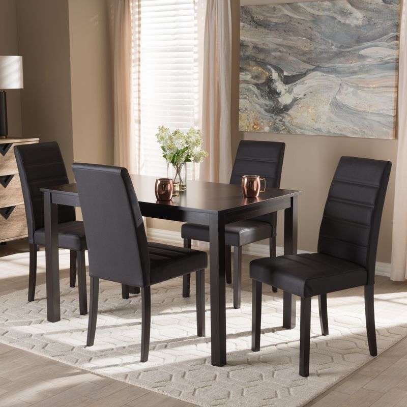Contemporary 5-Piece Dining Set by Baxton Studio