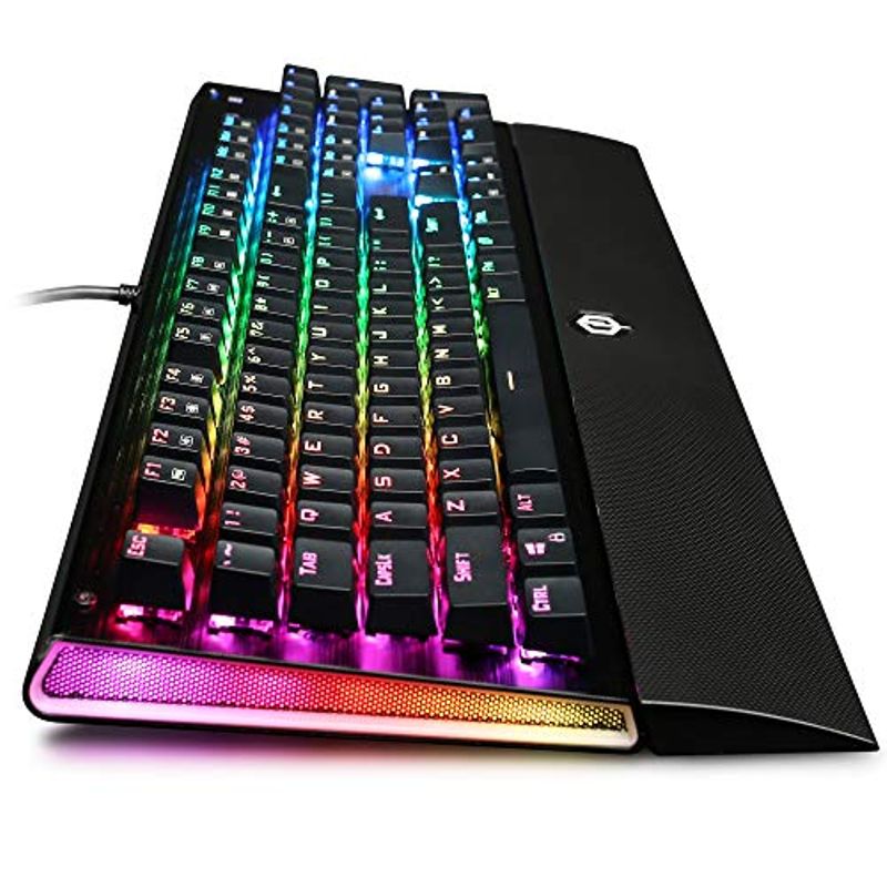CyberPowerPC Skorpion K2 RGB Mechanical Wired Gaming Keyboard with Kontact Black (Linear) Switches, 104 Keys