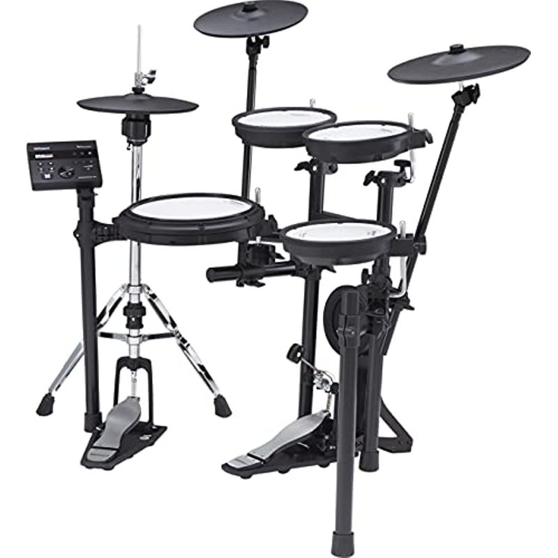 Roland TD-07KVX Electronic V-Drums Kit – with VH-10 Floating Hi-Hat and Best-Ever Cymbals – Bluetooth Audio & MIDI – 40 Free Melodics...