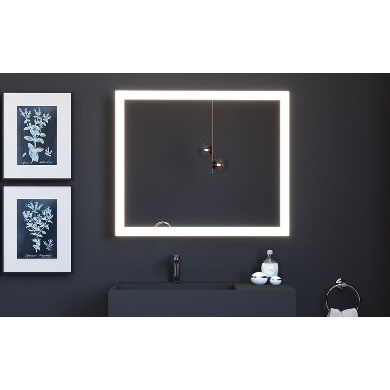 Smart Angelina Voice Controlled LED Decorative Bathroom and Vanity Mirror - 72" x 30"