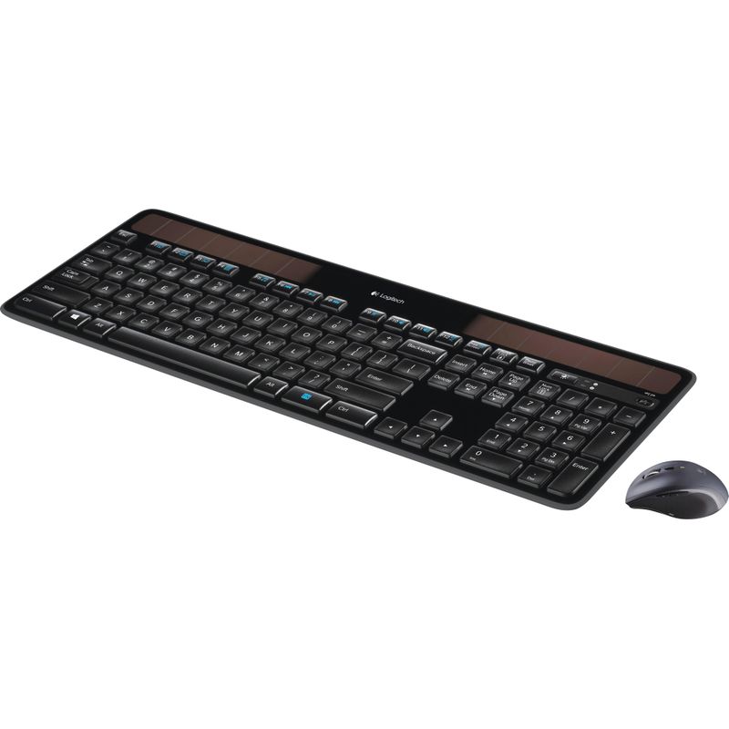 Left Zoom. Logitech - MK750  Full-size Wireless Laser Combo Keyboard and Mouse - Black