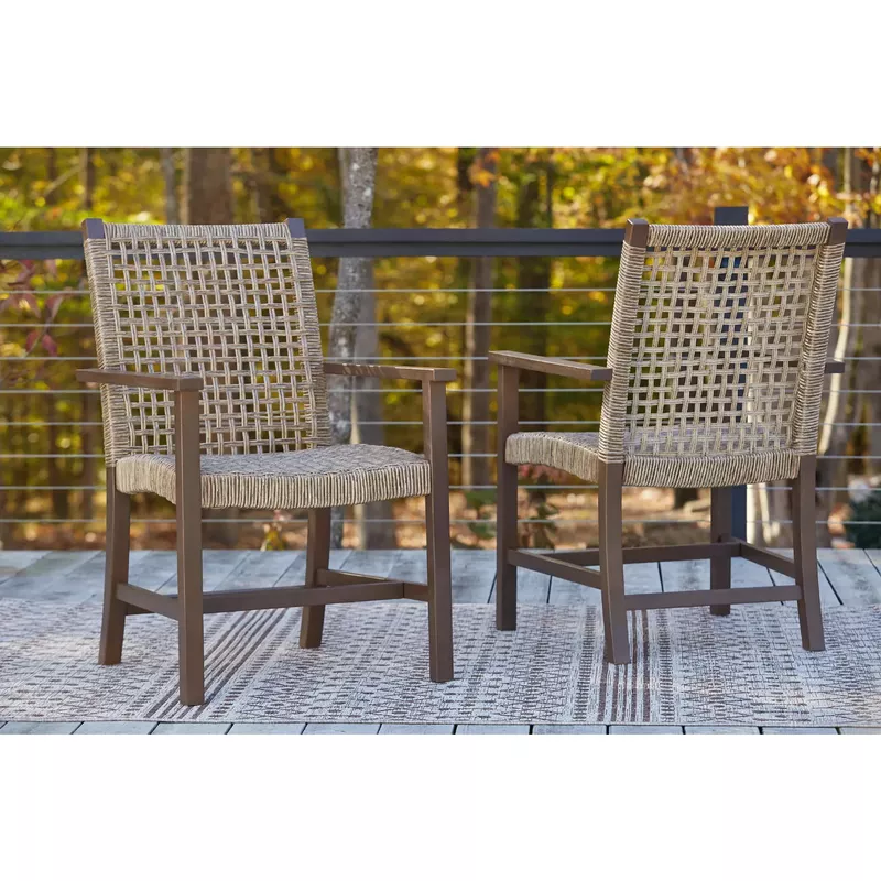 Germalia Outdoor Dining Arm Chair (Set of 2)