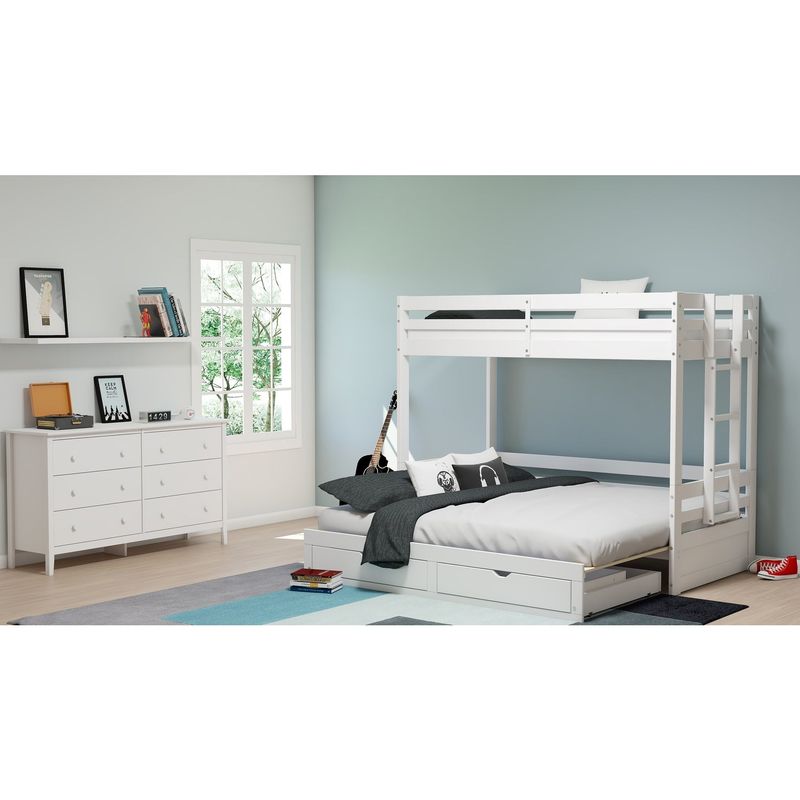 Taylor & Olive Acropolis Twin to King Extendable Day Bed - Grey