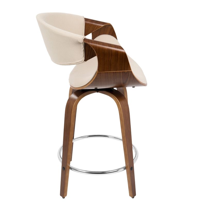 Rent to own Carson Carrington Sauda Midcentury Modern Counter Stools