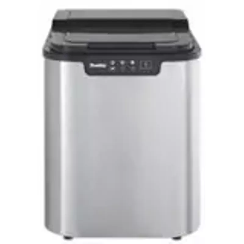 Danby - 2 lb Countertop Ice Maker - Stainless Steel