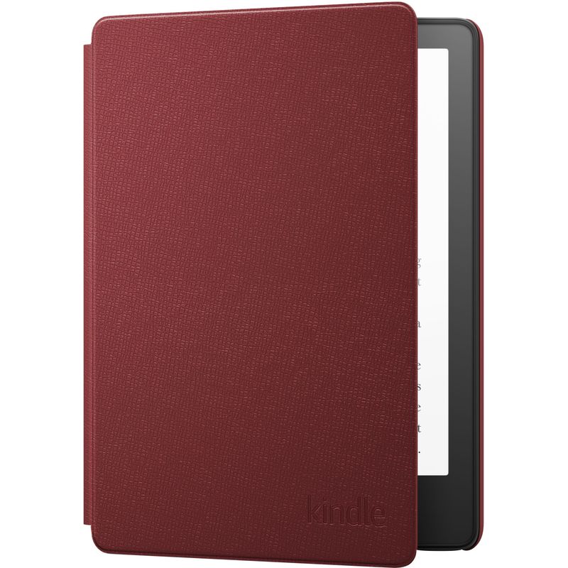 Front Zoom. Amazon - Kindle Paperwhite Cover Leather (11th Generation-2021) - Merlot