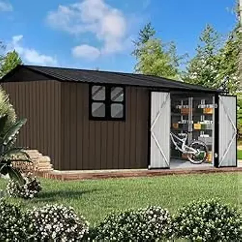 Rent to own Evedy Extra Large Sheds 10ftx12ft,Outdoor Storage Sheds ...