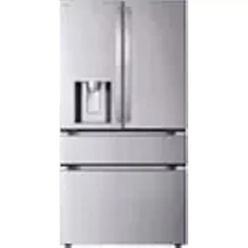 LG - 28.6 Cu. Ft. French Door Smart Refrigerator with Full-Convert Drawer - Stainless Steel