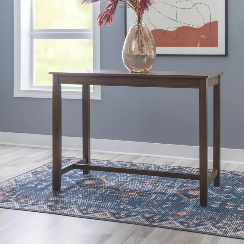 Ansley Counter Height Pub Table Rustic Brown