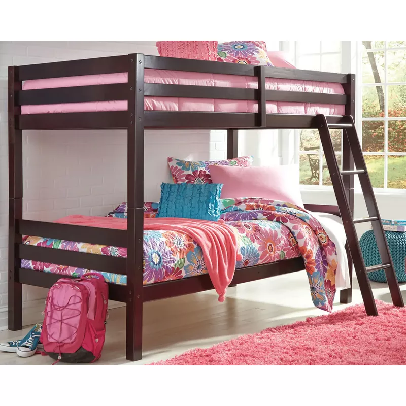 Halanton Twin/Twin Bunk Bed w/Ladder