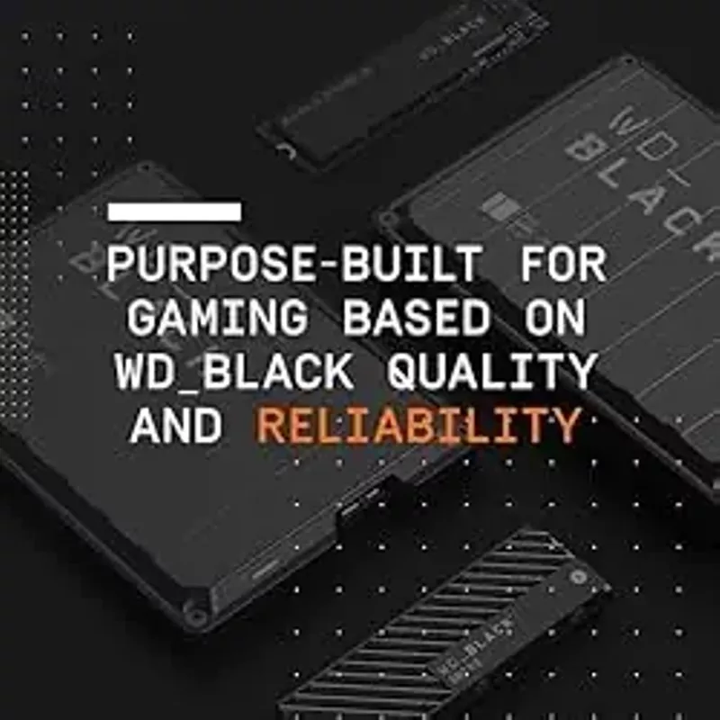 WD - BLACK P10 Game Drive for Xbox 5TB External USB 3.2 Gen 1 Portable Hard Drive - Black With White Trim