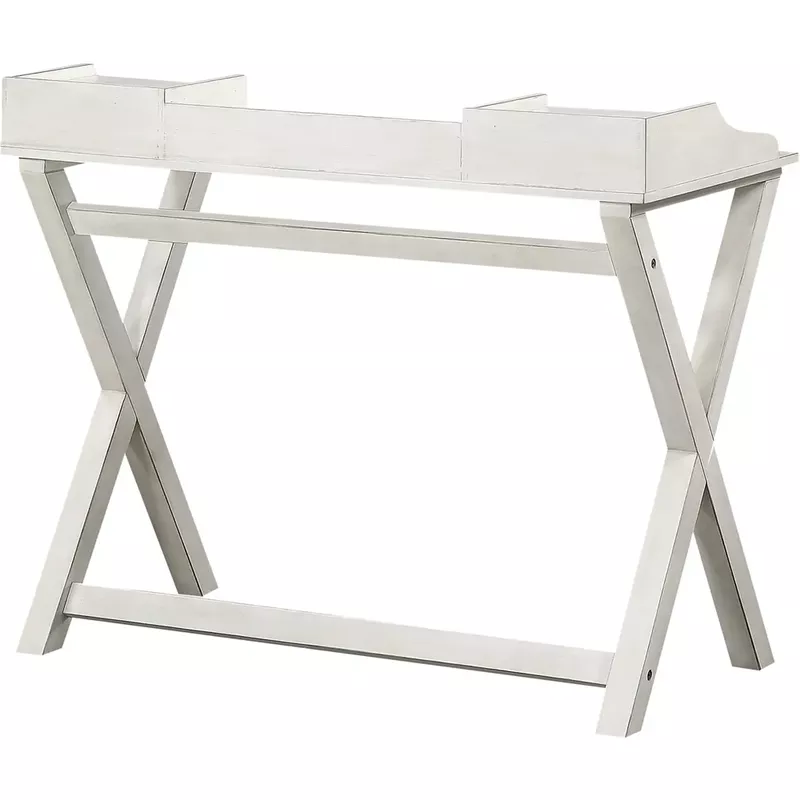 OSP Home Furnishings - Barton Birch Veneer 2-Drawer Writing Desk - White Wash