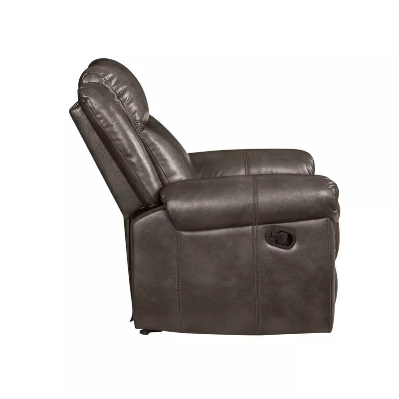 ACME Lydia Motion Glider Recliner, Brown Leather Aire
