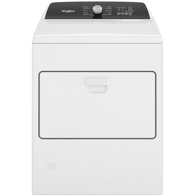 Front Zoom. Whirlpool - 7.0 Cu. Ft. Gas Dryer with Moisture Sensing - White
