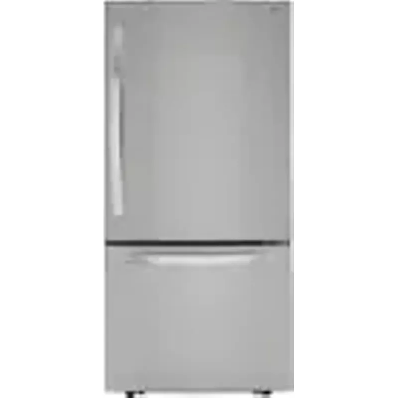 LG - 25.5 Cu. Ft. Bottom-Freezer Refrigerator with Ice Maker - Stainless Steel