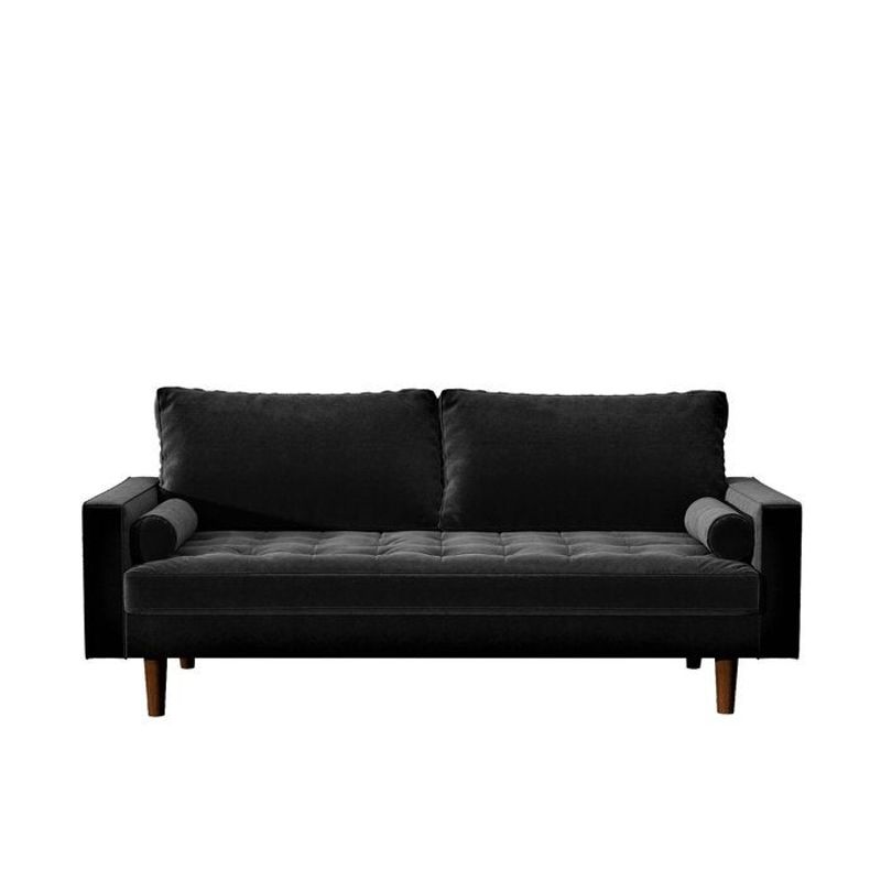 US Pride Mac Velvet Sofa - Black