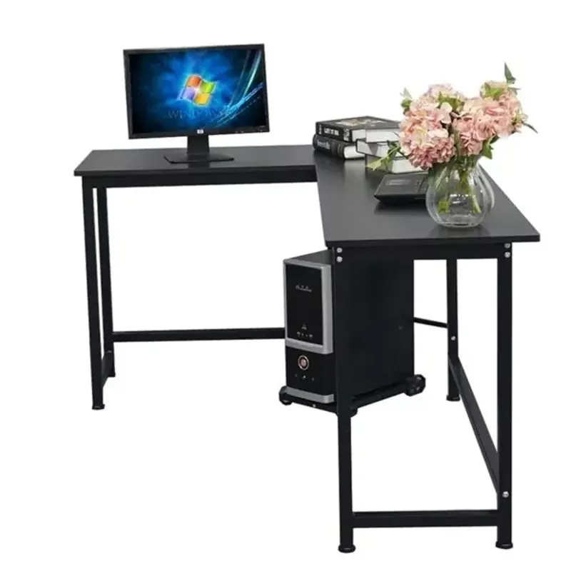 Porch & Den Broad L-shaped Computer/ Gaming/ Laptop Home Corner Office Desk - Black