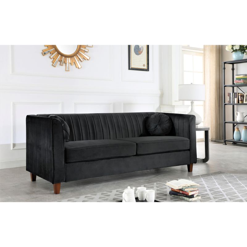 Lowery velvet Kitts Classic Chesterfield Living room seat-Sofa and Chair - Rose