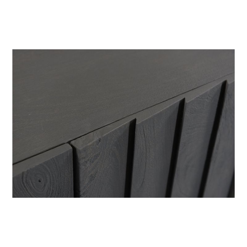 Aurelle Home Brock Modern Mango Wood Barndoor Sideboard - Grey