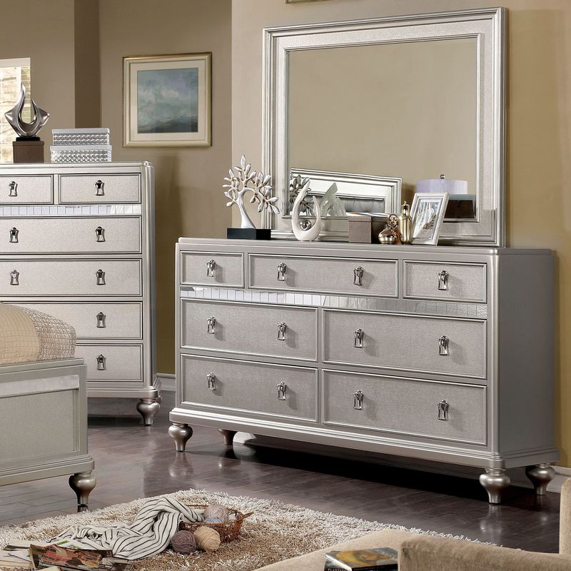 Copper Grove Dzhebel II Traditional 2-piece Dresser and Mirror Set - Rose Gold
