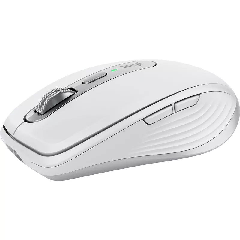 Logitech - MX Anywhere 3S Wireless Bluetooth Fast Scrolling Mouse with Programmable Buttons - Pale Gray