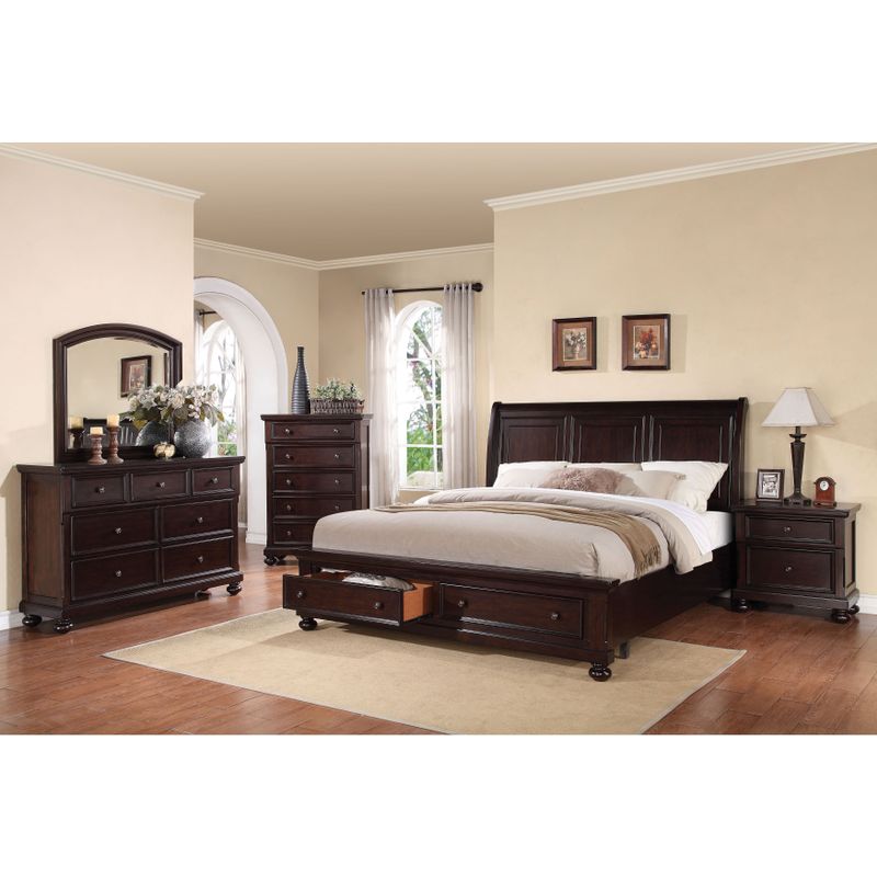 Acme Furniture Grayson Dark Walnut 7-Drawer Dresser - Dresser, Dark Walnut, 60" x 18" x 40"H