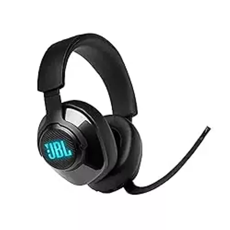 JBL - Quantum 400 RGB Wired DTS Headphone:X v2.0 Gaming Headset for PC, PS4, Xbox One, Nintendo Switch and Mobile Devices - Black
