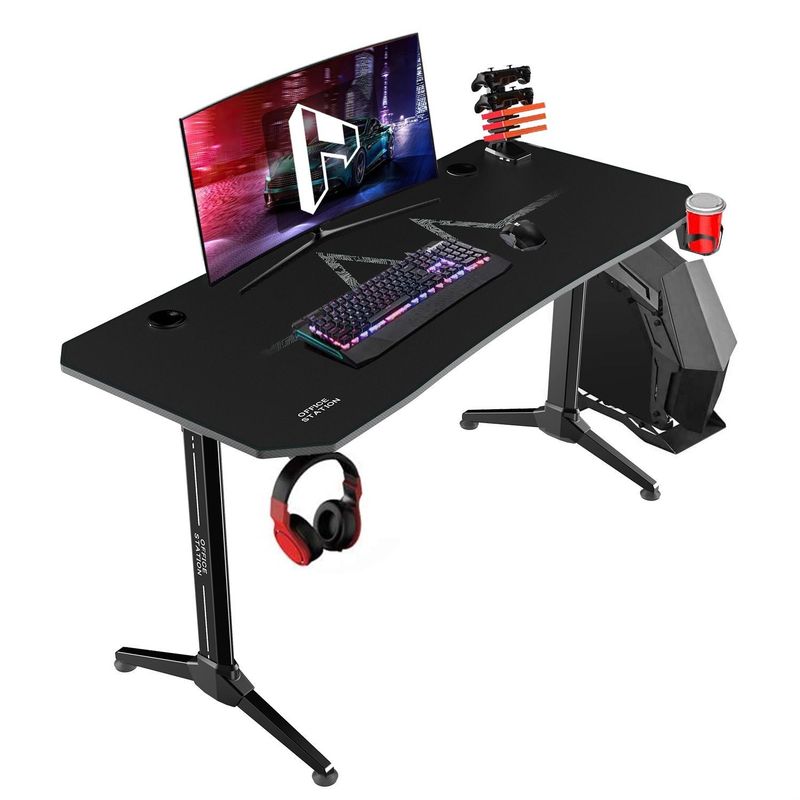 Homall Y Shaped Gaming Desk Computer Desk Table - Black/43Inch