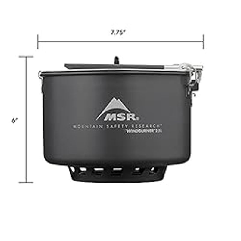 MSR WindBurner Combo Windproof Camping and Backpacking Stove and Cookware System 2.5L/1.5L