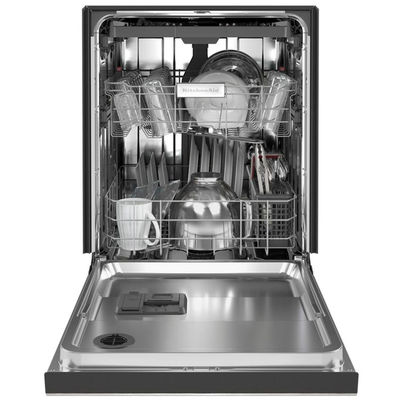 Alt View Zoom 12. KitchenAid - 24" Front Control Built-In Dishwasher with Stainless Steel Tub, PrintShield Finish, 3rd Rack, 39 dBA - Stainl
