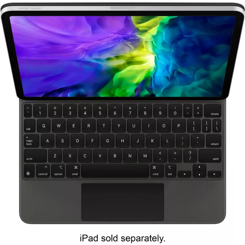 Apple - Magic Keyboard for 11-inch iPad Pro (1st, 2nd, 3rd, and 4th Generation) and iPad Air (4th, or 5th Generation) - Black