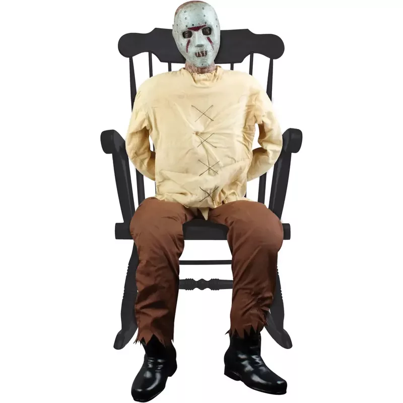 Motion-Activated Thrashing Prisoner by Tekky, Sitting Premium Halloween Animatronic, Plug-In or Battery