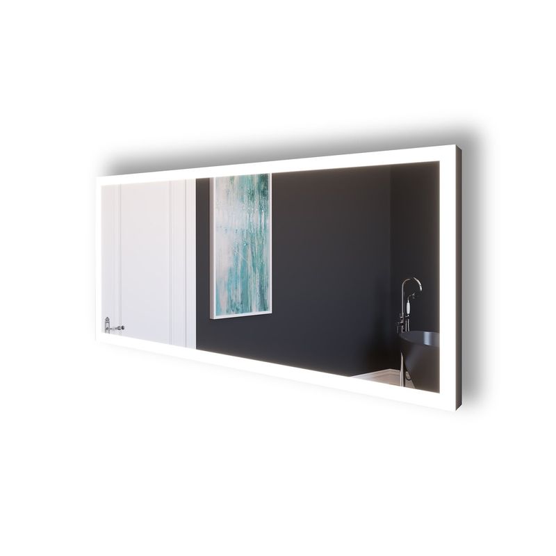 Smart Angelina Voice Controlled LED Decorative Bathroom and Vanity Mirror - 36" x 30"
