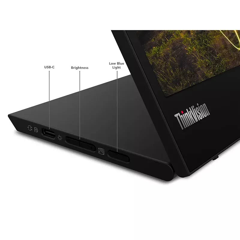 Lenovo - ThinkVision M15 15.6" LED Mobile Monitor (USB 3.1 Type-C) - Black
