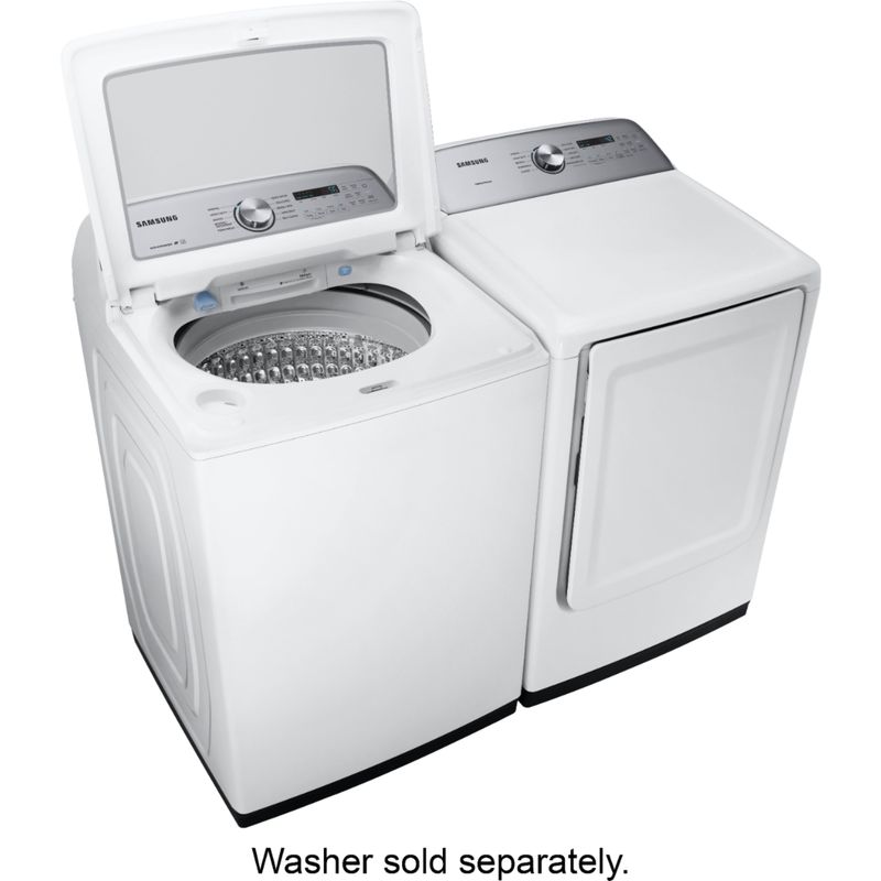 Alt View Zoom 27. Samsung - 7.4 Cu. Ft. Gas Dryer with 10 Cycles and Sensor Dry - White