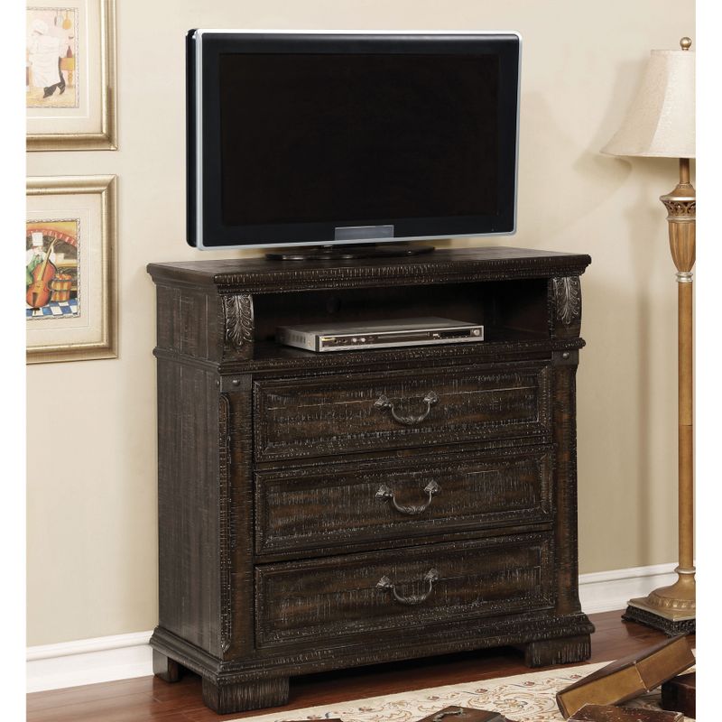 Furniture of America Gaitlan Traditional 3-Drawer TV Stand