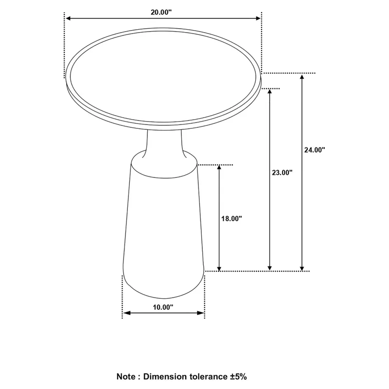 Ixia Round Accent Table