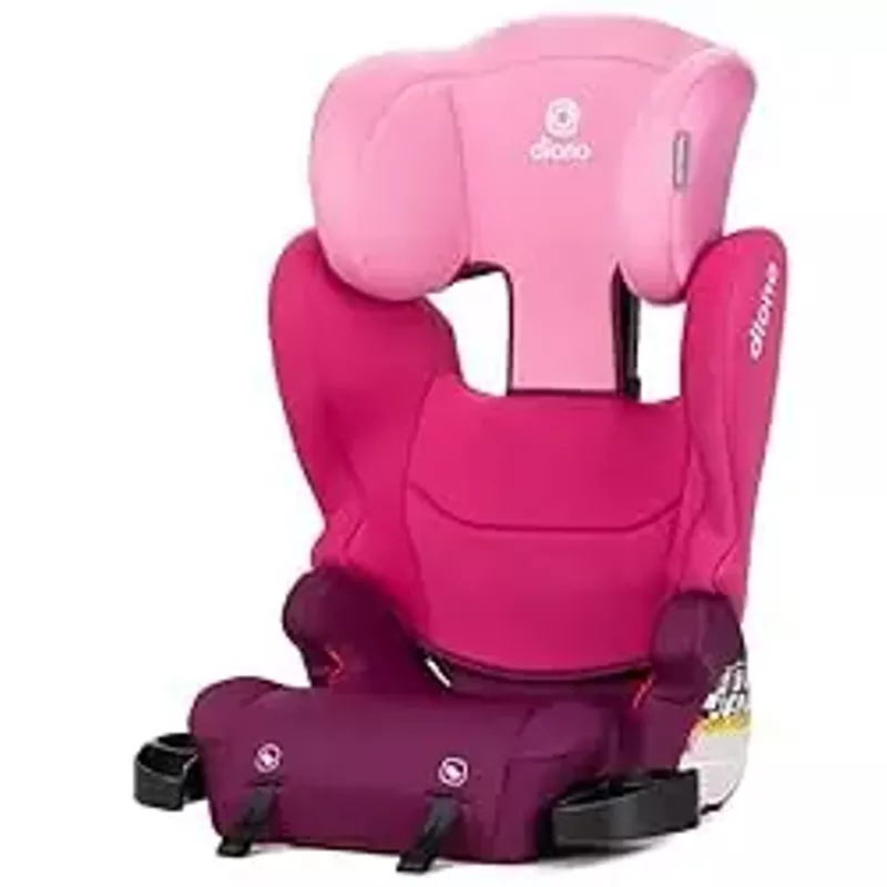 Diono Cambria 2XT XL, Dual Latch Connectors, 2-in-1 Belt Positioning Booster Seat, High-Back to Backless Booster with Space and Room to Grow, 8 Years 1 Booster Seat, Pink