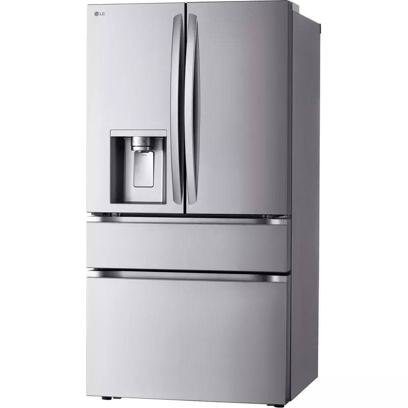 LG - 28.6 Cu. Ft. 4-Door French Door Smart Refrigerator with Full-Convert Drawer - Stainless Steel