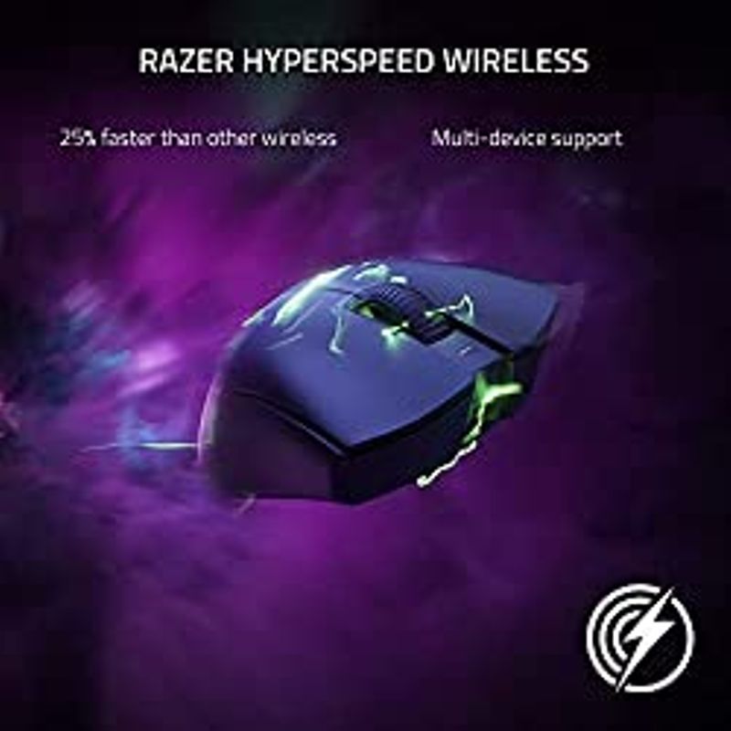 Razer DeathAdder V3 Pro Wireless Gaming Mouse: 64g Ultra Lightweight - Focus Pro 30K Optical Sensor - Fast Optical Switches Gen-3 -...